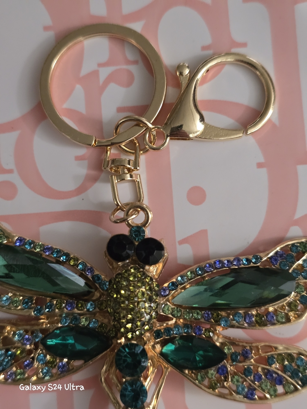 Large Beautiful Dragonfly Bag Charm/ Keychain NEW - Picture 8 of 14